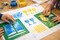 Passover Stencils 4-Pack – Pesach Craft Stencil Set with Haggadah, Matzah, Wine Cups & Seder Cup Designs for Classroom & DIY Projects